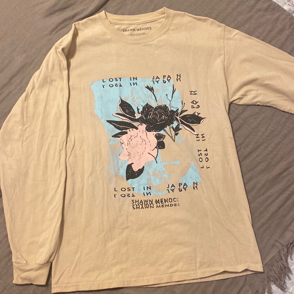 Shawn Mendes Lost in Japan Long Sleeve T-Shirt Size Medium Band Tour Merch